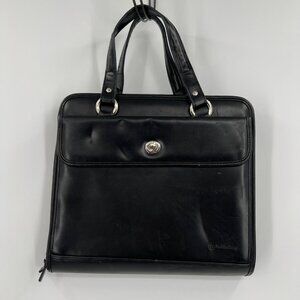 Franklin Covey Briefcase Style 3 Ring Binder with Calculator and Turnlock Pocket